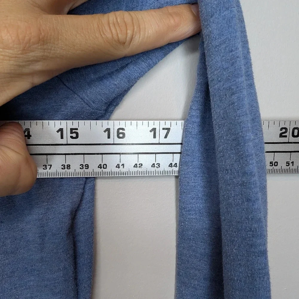 Roots Blue Long Sleeve White Logo Top XS Woman - Picture 5 of 9